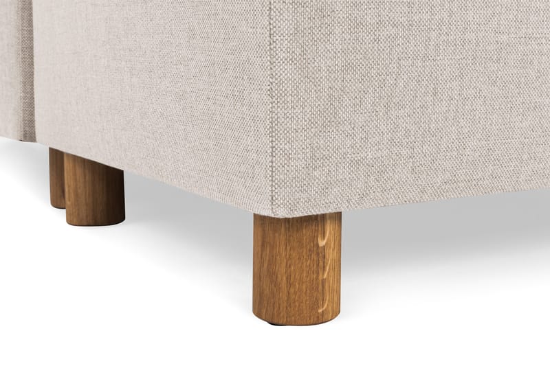 Crazy 4-seters Venstrevendt U-formet Large Sofa med Divan og Sjeselong i Stoff - Beige - Møbler - Sofaer - Sofaer med sjeselong - 4 seters sofa med divan