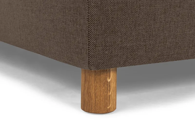 Crazy 4-seters Venstrevendt U-formet Large Sofa med Divan og Sjeselong i Stoff - Brun - Møbler - Sofaer - Sofaer med sjeselong - 4 seters sofa med divan