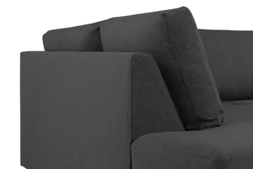 Crazy 4-seters Venstrevendt U-formet Large Sofa med Divan og Sjeselong i Stoff - Mørkegrå - Møbler - Sofaer - Sofaer med sjeselong - 4 seters sofa med divan
