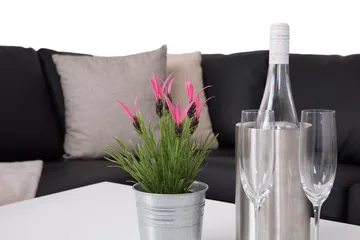 Crazy 5-seters Venstrevendt L-formet Sjeselongsofa i Kunstlær - Svart - Møbler - Sofaer - Sofaer med sjeselong - 4 seters sofa med divan