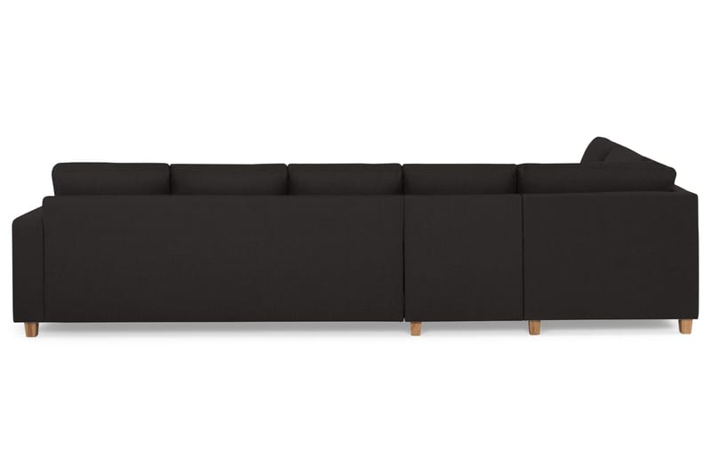 Crazy 5-seters Venstrevendt L-formet Sjeselongsofa i Stoff - Antrasitt - Møbler - Sofaer - Sofaer med sjeselong - 4 seters sofa med divan