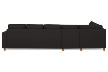 Crazy 5-seters Venstrevendt L-formet Sjeselongsofa i Stoff - Antrasitt - Møbler - Sofaer - Sofaer med sjeselong - 4 seters sofa med divan