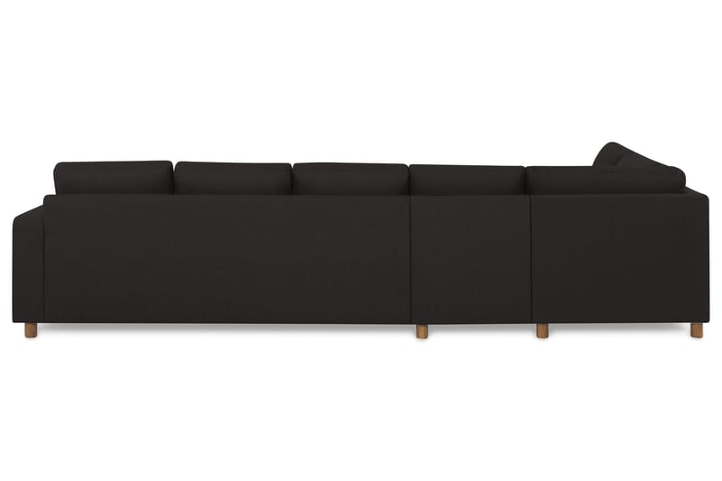 Crazy 5-seters Venstrevendt L-formet Sjeselongsofa i Stoff - Antrasitt - Møbler - Sofaer - Sofaer med sjeselong - 4 seters sofa med divan