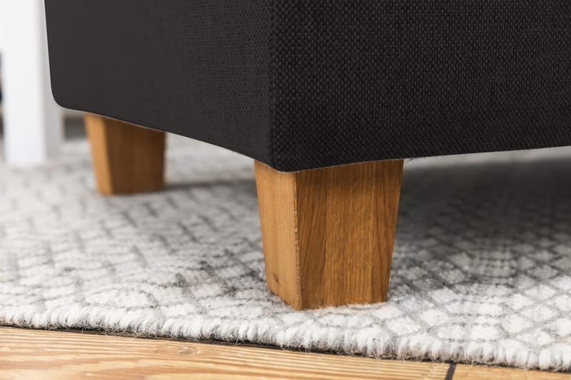 Crazy 5-seters Venstrevendt L-formet Sjeselongsofa i Stoff - Antrasitt - Møbler - Sofaer - Sofaer med sjeselong - 4 seters sofa med divan