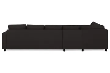 Crazy 5-seters Venstrevendt L-formet Sjeselongsofa i Stoff - Antrasitt - Møbler - Sofaer - Sofaer med sjeselong - 4 seters sofa med divan