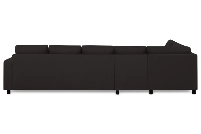 Crazy 5-seters Venstrevendt L-formet Sjeselongsofa i Stoff - Antrasitt - Møbler - Sofaer - Sofaer med sjeselong - 4 seters sofa med divan