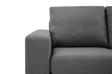 Crazy Limited Edition 4-seters Høyrevendt L-formet Sjeselongsofa i Stoff - Mørk grå - Møbler - Sofaer - Sofaer med sjeselong - 4 seters sofa med divan