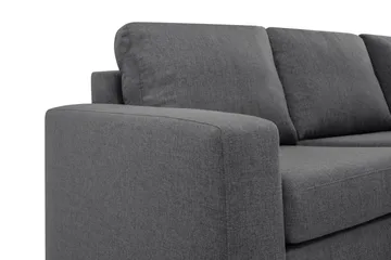 Crazy Limited Edition 4-seters Høyrevendt L-formet Sjeselongsofa i Stoff - Mørk grå - Møbler - Sofaer - Sofaer med sjeselong - 4 seters sofa med divan