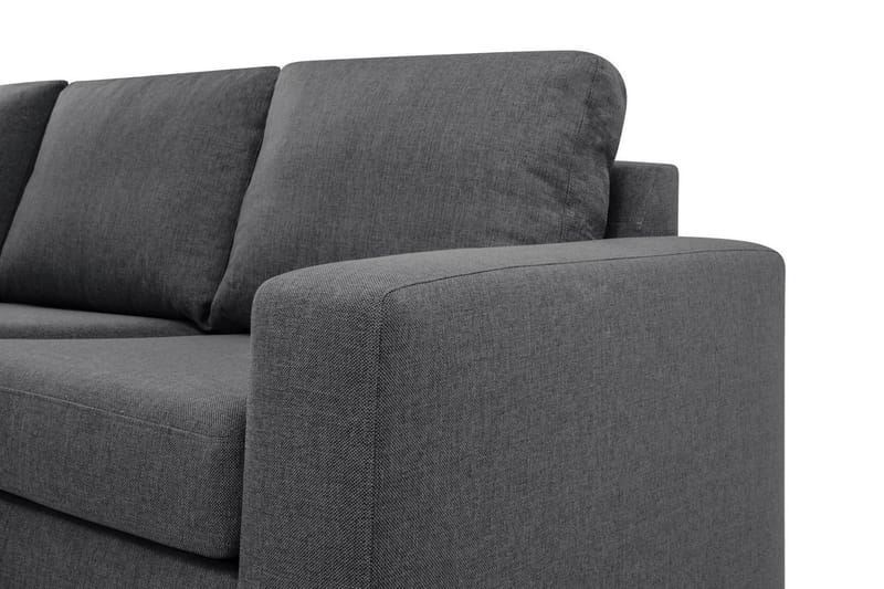Crazy Limited Edition 4-seters Venstrevendt L-formet Sjeselongsofa i Stoff - Mørk grå - Møbler - Sofaer - Sofaer med sjeselong - 4 seters sofa med divan