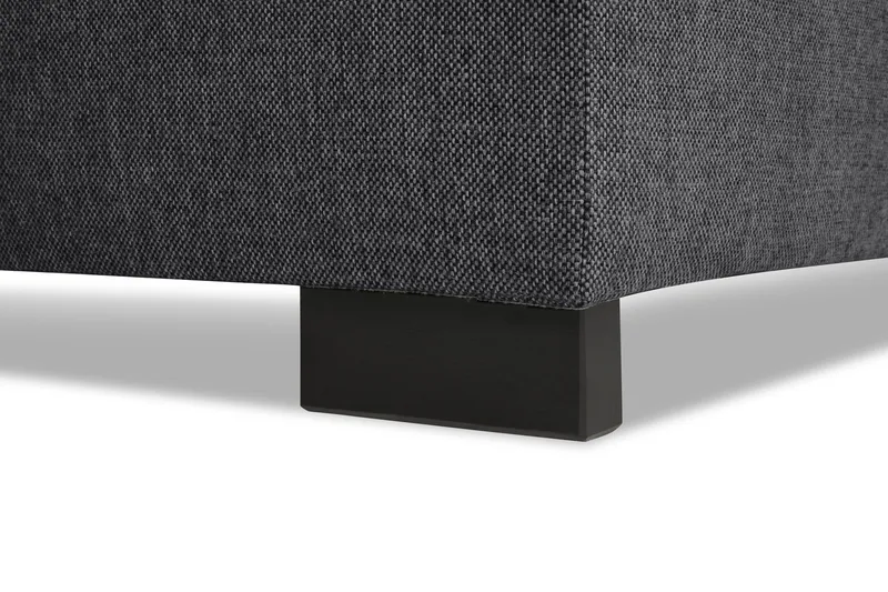 Crazy Limited Edition 4-seters Venstrevendt L-formet Sjeselongsofa i Stoff - Mørkegrå - Møbler - Sofaer - Sofaer med sjeselong - 4 seters sofa med divan