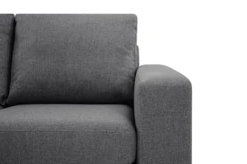 Crazy Limited Edition 4-seters Venstrevendt L-formet Sjeselongsofa i Stoff - Mørkegrå - Møbler - Sofaer - Sofaer med sjeselong - 4 seters sofa med divan