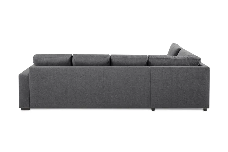 Crazy Limited Edition 4-seters Venstrevendt L-formet Sjeselongsofa i Stoff - Mørkegrå - Møbler - Sofaer - Sofaer med sjeselong - 4 seters sofa med divan