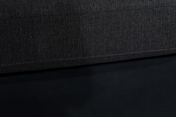 Cuba 4-seters Venstrevendt L-formet Sjeselongsofa i Kunstlær/Stoff - Svart / Grå - Møbler - Sofaer - Sofaer med sjeselong - 4 seters sofa med divan