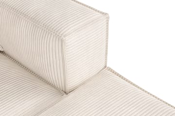 Cubo 4-seters Vendbar L-formet Dyp Modulsofa med Divan i Manchester - Beige - Møbler - Sofaer - Sofaer med sjeselong - 3 seters sofa med divan