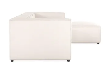 Cubo 4-seters Vendbar L-formet Dyp Modulsofa med Divan i Stoff - Hvit - Møbler - Sofaer - Sofaer med sjeselong - 3 seters sofa med divan