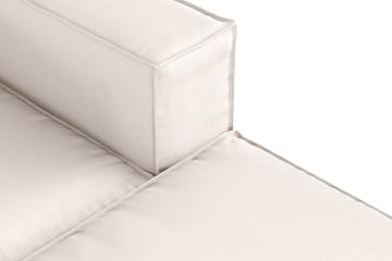 Cubo 4-seters Vendbar L-formet Dyp Modulsofa med Divan i Stoff - Hvit - Møbler - Sofaer - Sofaer med sjeselong - 3 seters sofa med divan