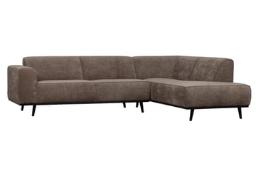 Deansh 3-seters Sofa med Sjeselong Høyre - Taupe - Møbler - Sofaer - Sofaer med sjeselong - 4 seters sofa med divan
