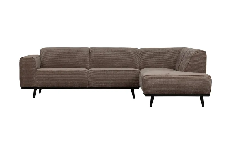 Deansh 3-seters Sofa med Sjeselong Høyre, Taupe