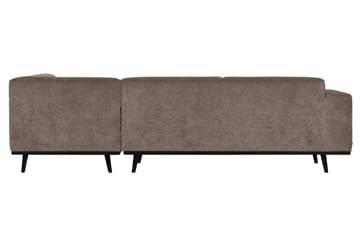 Deansh 3-seters Sofa med Sjeselong Høyre - Taupe - Møbler - Sofaer - Sofaer med sjeselong - 4 seters sofa med divan