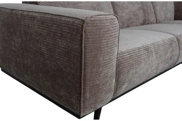 Deansh 3-seters Sofa med Sjeselong Venstre - Taupe - Møbler - Sofaer - Sofaer med sjeselong - 4 seters sofa med divan