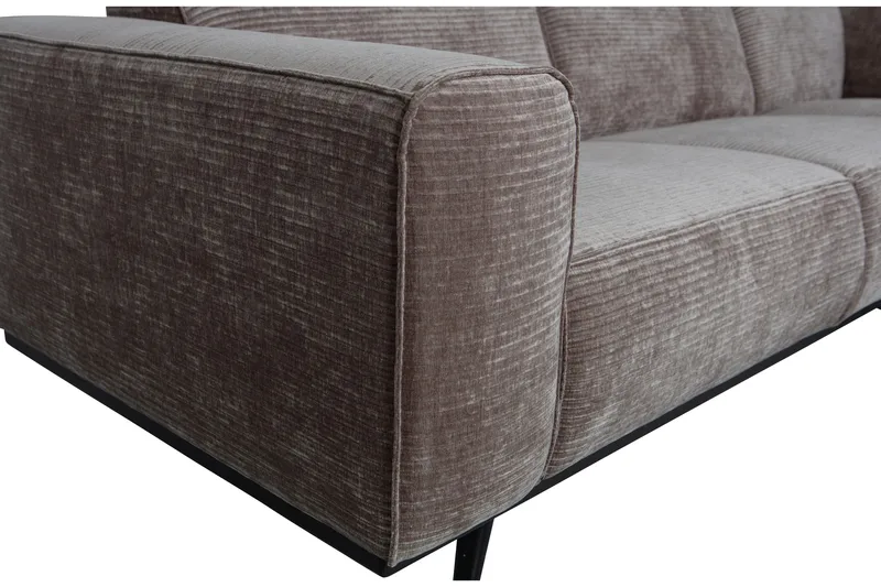 Deansh 3-seters Sofa med Sjeselong Venstre - Taupe - Møbler - Sofaer - Sofaer med sjeselong - 4 seters sofa med divan