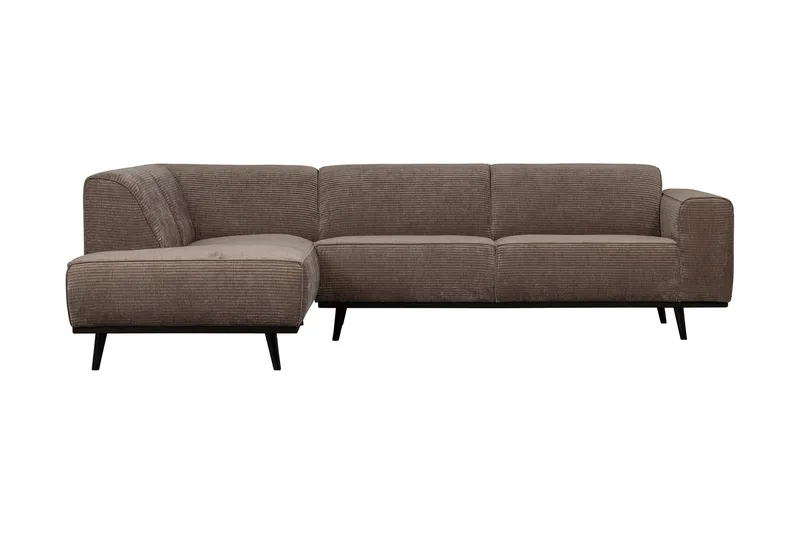 Deansh 3-seters Sofa med Sjeselong Venstre, Taupe