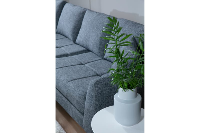 Destinye Hjørnesofa med Divan Venstre - Grå - Møbler - Sofaer - Sofaer med sjeselong