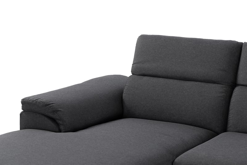 Divansofa Acebeiros Venstre - Mørkegrå - Sofaer med sjeselong