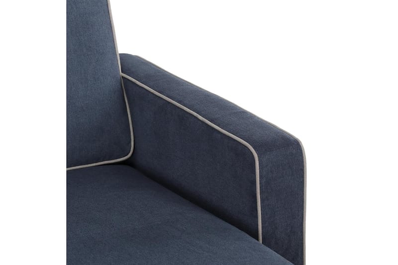 Divansofa Bowen Blå - Novogratz - 3 seters sofa med divan - Sofaer med sjeselong