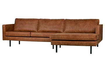 Divansofa Dotty Høyre - Cognac - Møbler - Sofaer - Sofaer med sjeselong