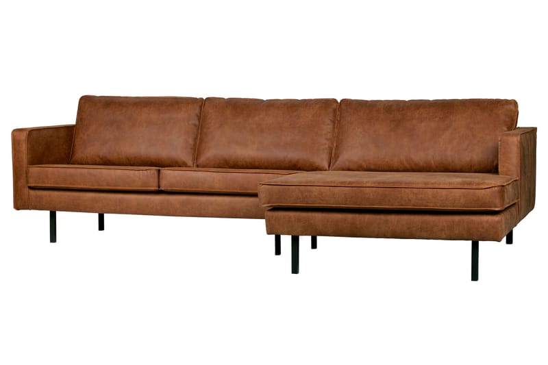 Divansofa Dotty Høyre - Cognac - Møbler - Sofaer - Sofaer med sjeselong