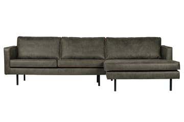 Divansofa Dotty Høyre - Grønn - Møbler - Sofaer - Sofaer med sjeselong - 3 seters sofa med divan