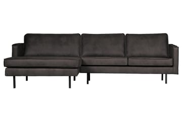 Divansofa Dotty Venstre - Svart - Møbler - Sofaer - Sofaer med sjeselong - 3 seters sofa med divan