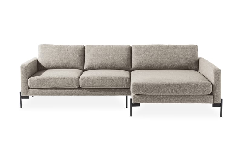 Divansofa Ljuvlig Høyre - Beige - 4 seters sofa med divan - Sofaer med sjeselong