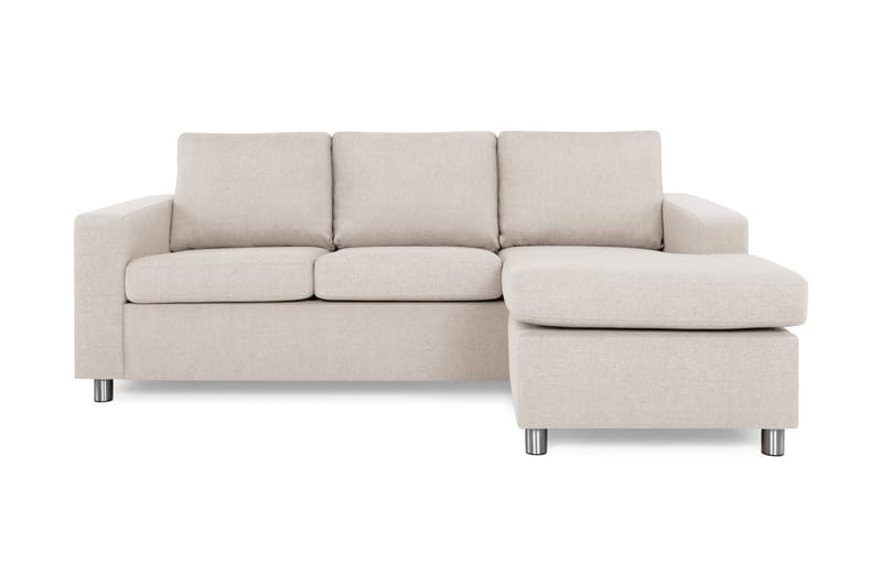 Divansofa Nevada 3-seter Vendbar - Beige - Sofaer med sjeselong