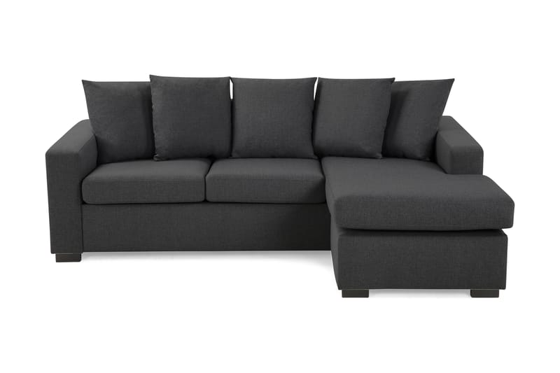 Divansofa Nevada 3-seter Vendbar inkl. Konvoluttputer - Grå - 3 seters sofa med divan - Sofaer med sjeselong