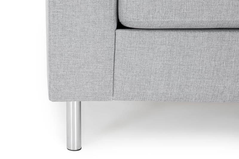 Divansofa Newton 3-seter Vendbar - Lysgrå - 3 seters sofa med divan - Sofaer med sjeselong