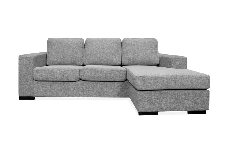 Divansofa Rodrigo 3-seter Vendbar - Lysgrå - 3 seters sofa med divan - Sofaer med sjeselong