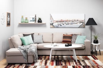 Divansofa Rodrigo 4-seter Venstre - Beige - Møbler - Sofaer - Sofaer med sjeselong - 4 seters sofa med divan