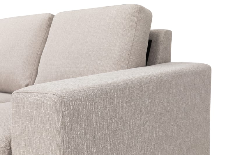 Divansofa Rodrigo 4-seter Venstre - Beige - Møbler - Sofaer - Sofaer med sjeselong - 4 seters sofa med divan