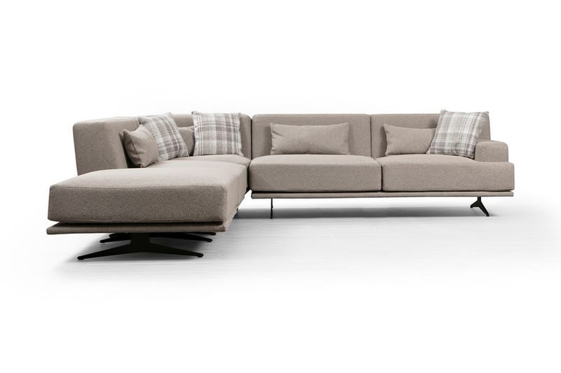 Divansofa  Rubiell - Beige - Sofaer med sjeselong