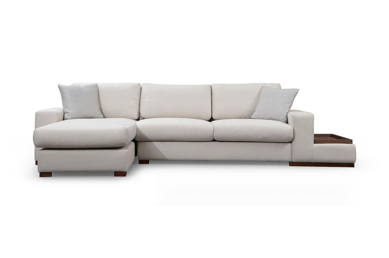 Divansofa  Portiella - Beige - Sofaer med sjeselong