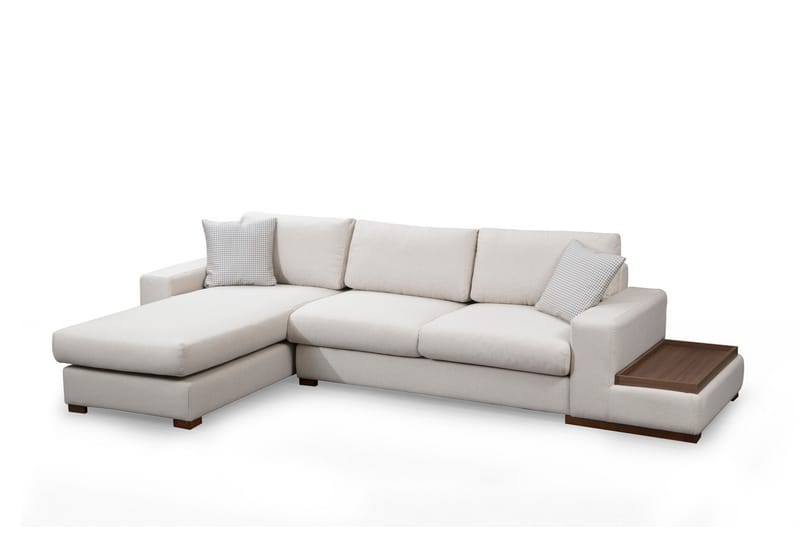 Divansofa  Portiella - Beige - Sofaer med sjeselong