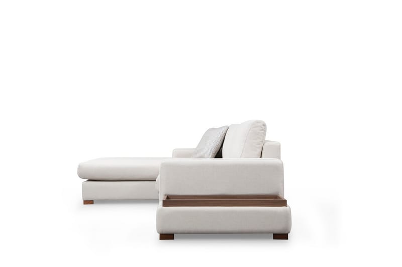 Divansofa  Portiella - Beige - Sofaer med sjeselong