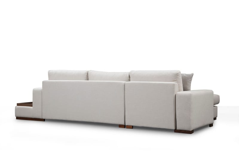 Divansofa  Portiella - Beige - Sofaer med sjeselong