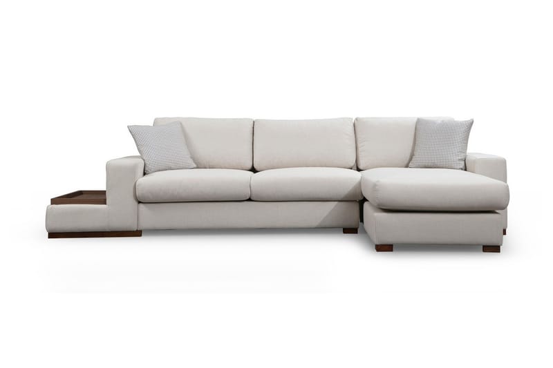 Divansofa  Portiella - Beige - Sofaer med sjeselong