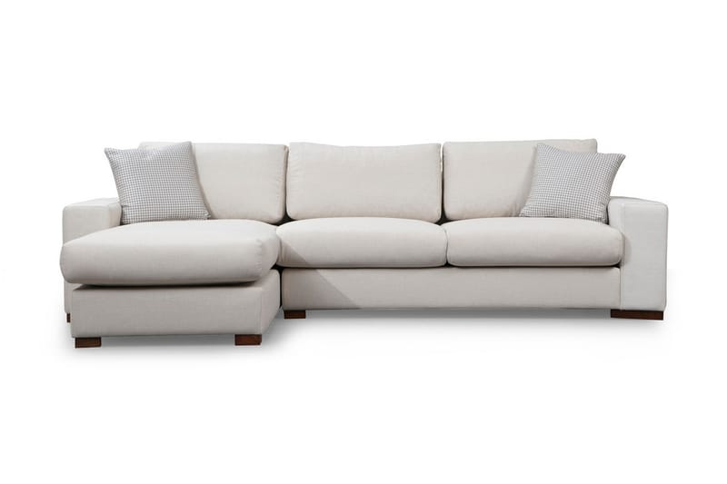 Divansofa  Portiella - Beige - Sofaer med sjeselong