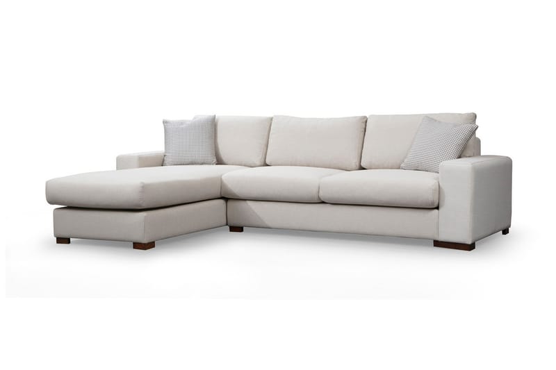 Divansofa  Portiella - Beige - Sofaer med sjeselong