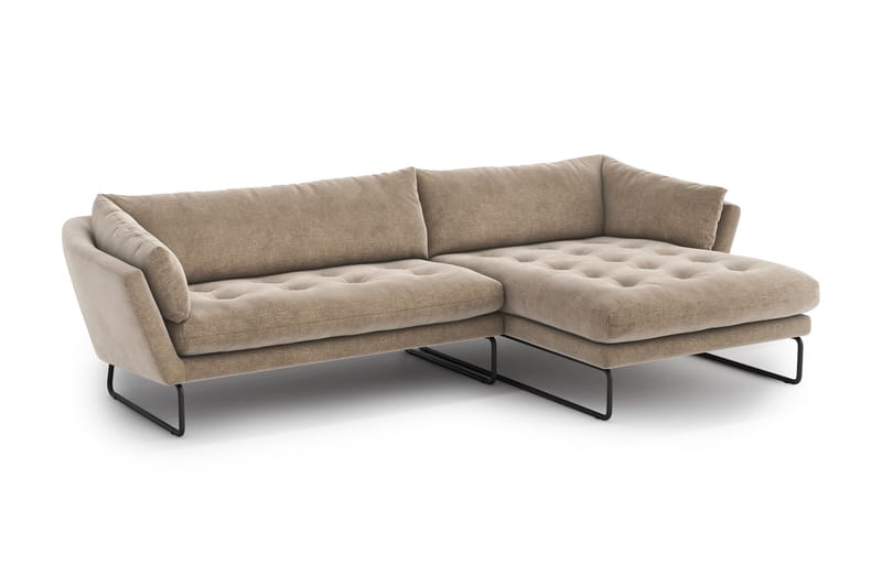 Divansovesofa Gunntorp - Beige - 4 seters sofa med divan - Sofaer med sjeselong