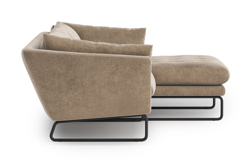 Divansovesofa Gunntorp - Beige - 4 seters sofa med divan - Sofaer med sjeselong